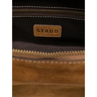 Staud Smooth Leather Shoulder Bag With Double Handles