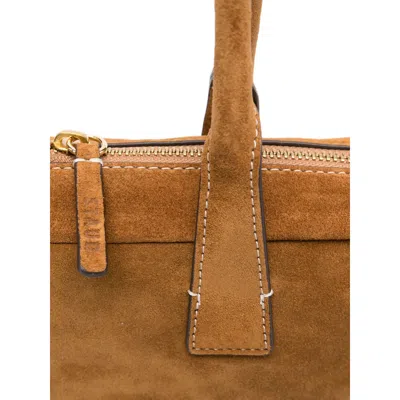 Staud Smooth Leather Shoulder Bag With Double Handles