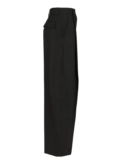 The Latest C-axel Straight Poli/lana Trousers Black