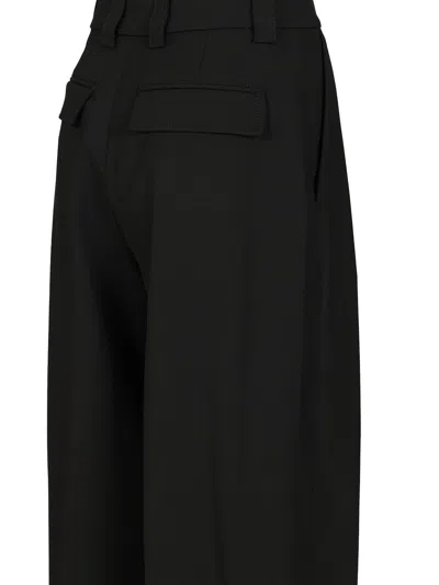 The Latest C-axel Straight Poli/lana Trousers Black