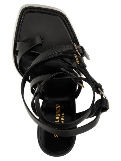 Saint Laurent Carine Sandals Black