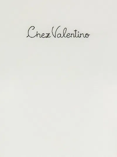 Valentino Cotton Crew Neck T-shirt With Short Sleeves In White