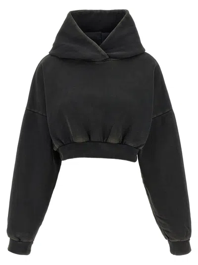 Entire Studios Cropped Heavy Hood Sweatshirt