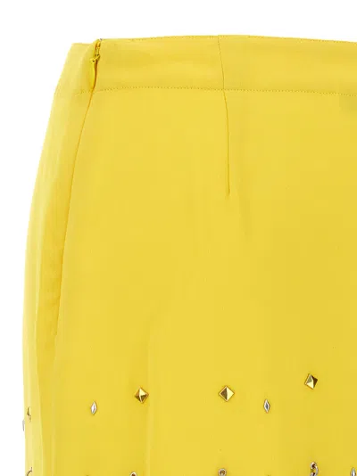 Rabanne Diamond-hued Sequin Skirt Skirts Yellow In Yellow