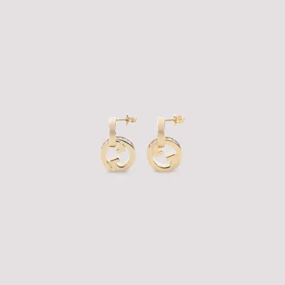Gucci Blondie Intertwined Crystal Earrings In Gold