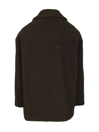 Isabel Marant Fiby Double Breasted Wool Blend Coat Clothing In Brown