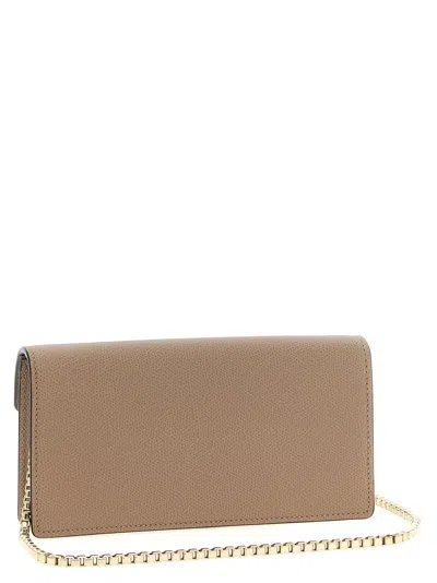Valextra Iside Clutch Pink In Neutral