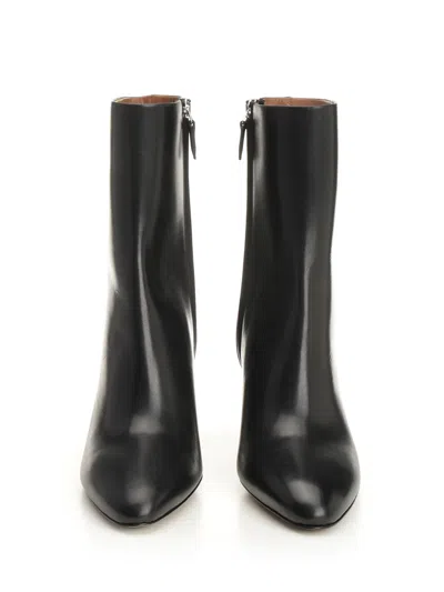 Paris Texas Lavinia Ankle Boot 75 Calf Leather Boots Black