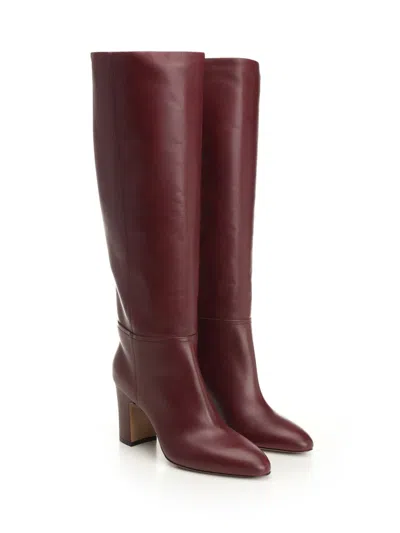 Paris Texas Lavinia Boot 75 Calf Leather Boots Bordeaux