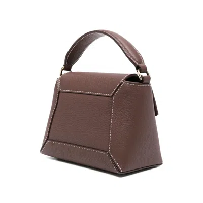 Strathberry Leather Tote Bags In Brown