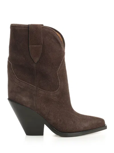 Isabel Marant Leyane-gz Ankle Texan Boot Boots Brown