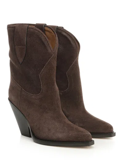 Isabel Marant Leyane-gz Ankle Texan Boot Boots Brown