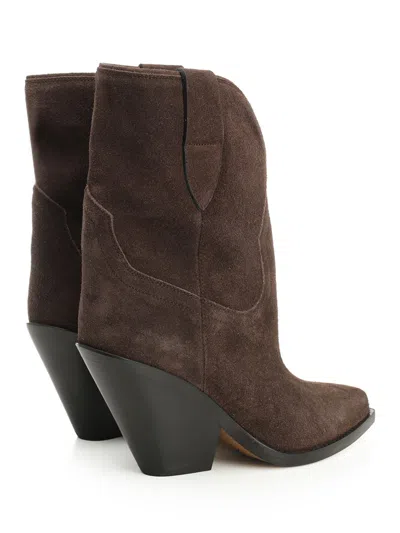 Isabel Marant Leyane-gz Ankle Texan Boot Boots Brown
