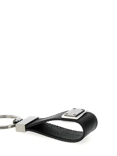 Dolce & Gabbana Calfskin Key Chain With Logo Tag Accessories