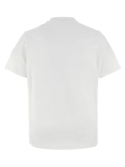 Moncler Men Logo Cotton T-shirt White In White