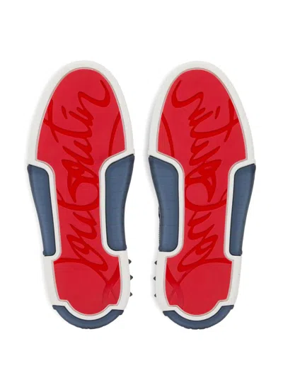 Christian Louboutin Men Astrocool Borchie Dietro Sneaker In Blue
