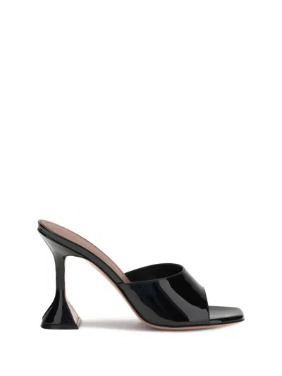 Amina Muaddi Women Patent-leather Lupita Sandals In Black