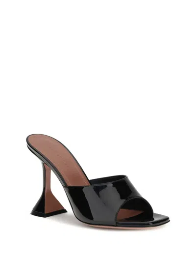 Amina Muaddi Women Patent-leather Lupita Sandals In Black