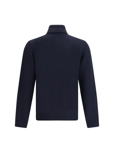 Roberto Collina Turtleneck Sweater In Blue