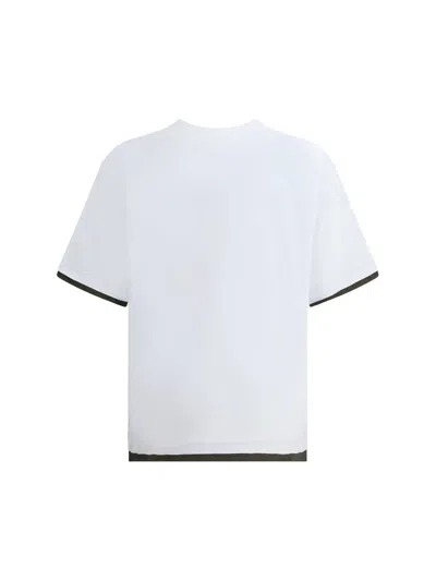 Sacai Pocket-trimmed Jersey T-shirt In White