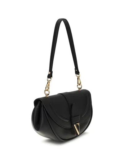 Versace Virtus Small Shoulder Bag In Black