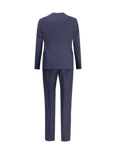 Zegna Two-button Wool Suit In Blue