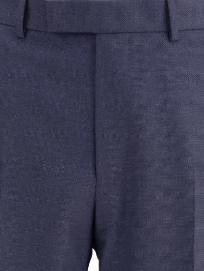 Zegna Two-button Wool Suit In Blue