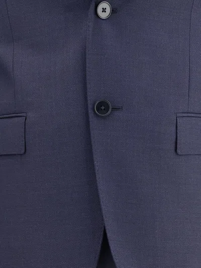 Zegna Two-button Wool Suit In Blue
