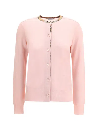 Burberry Women Knit Cardigan In Pink