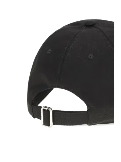 Givenchy Round Visor Cap With Embroidered Logo In Black