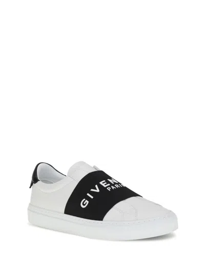 Givenchy Urban Street Sneakers In Leather With Elastic Band In White