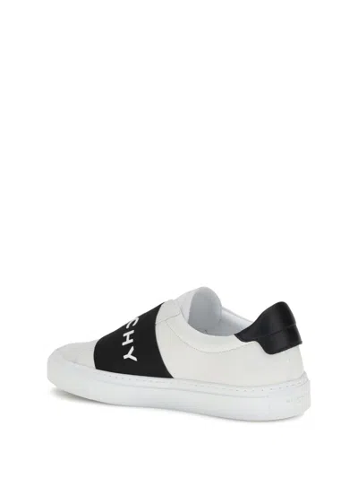 Givenchy Urban Street Sneakers In Leather With Elastic Band In White