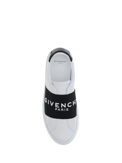 Givenchy Urban Street Sneakers In Leather With Elastic Band In White