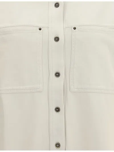Isabel Marant Étoile Raquel Double-pocket Button-front Shirt In White