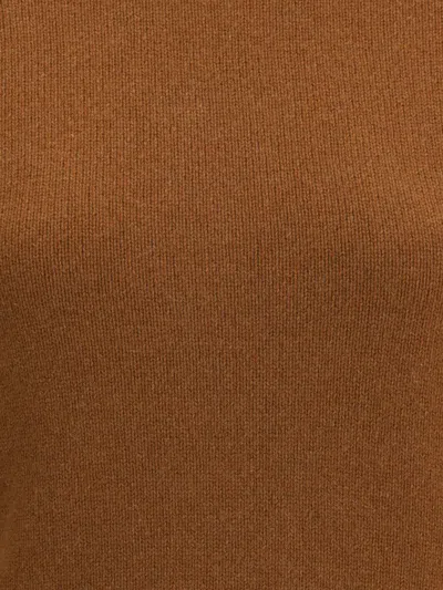 Ami Alexandre Mattiussi Ami Paris Women Ami De Coeur Turtleneck Sweater In Brown
