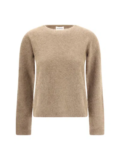 P.a.r.o.s.h Fine-knit Cashmere Sweatshirt In Sand