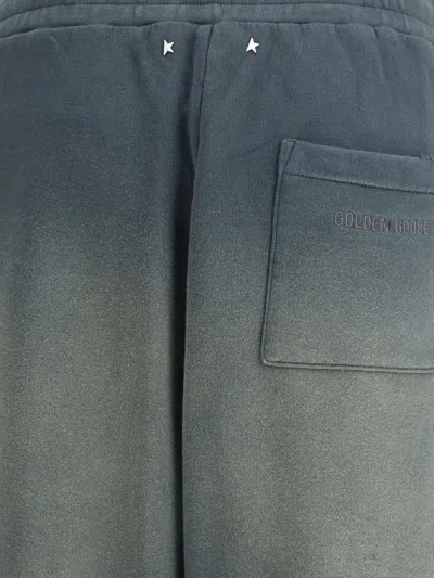 Golden Goose Deluxe Brand Slate Cotton Niccolò Joggers In Blue