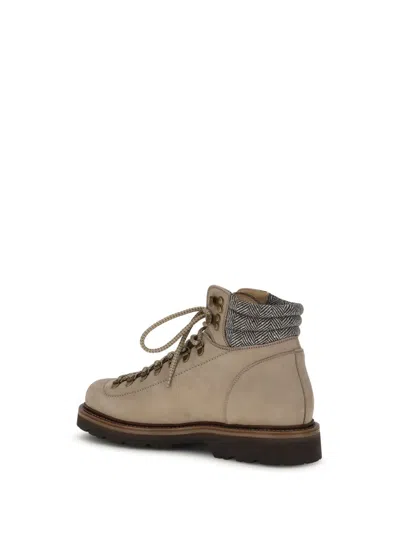 Brunello Cucinelli Mountain Boot Boots And Ankle Boots Beige In Brown