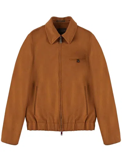 Montedoro Zip-fastening Shirt Jacket In Orange