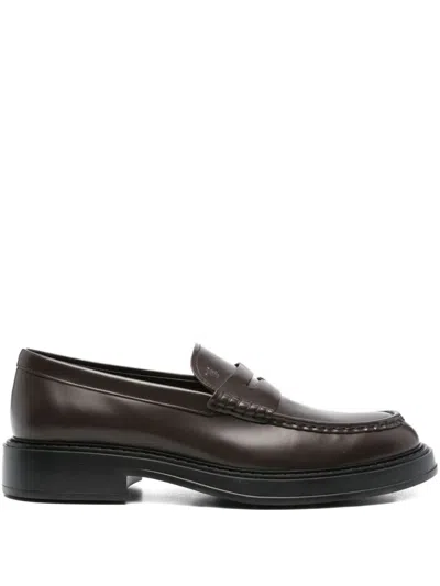Tod's Mocassino Extralight 61k Loafers Black In Brown