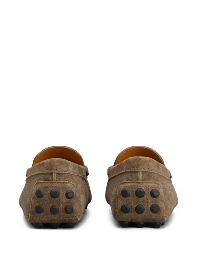 Tod's Mocassino Gommino Macro 52k Loafers Brown In Brown