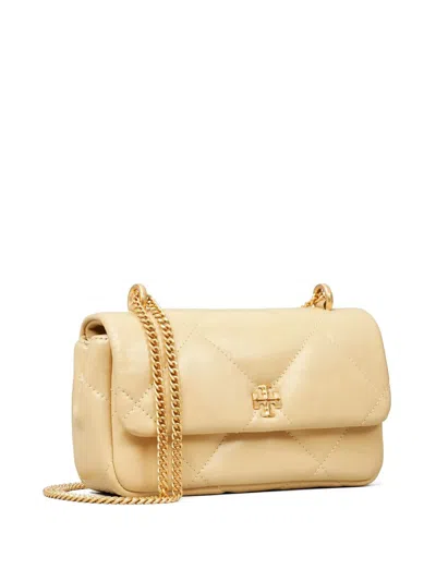 Tory Burch Kira Diamond Quilt Mini Bag In White