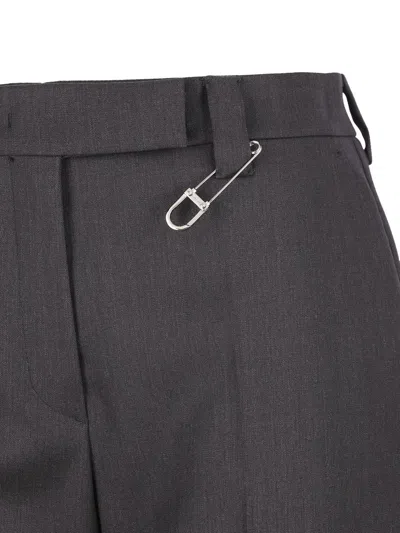 Prada Virgin Wool Pants In Blue