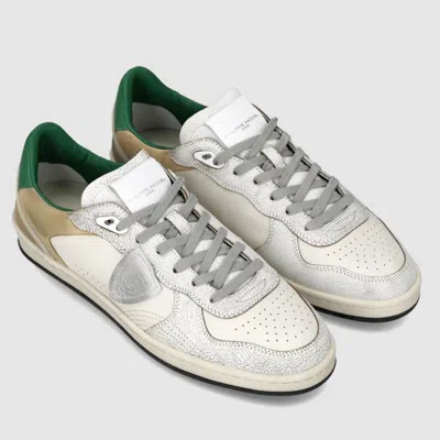 Philippe Model Nice Sneakers Aus Strukturiertem Leder In White