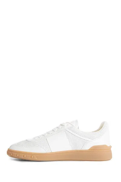 Valentino Garavani Upvillage Low-top Perforated Nappa Leather Sneaker In White