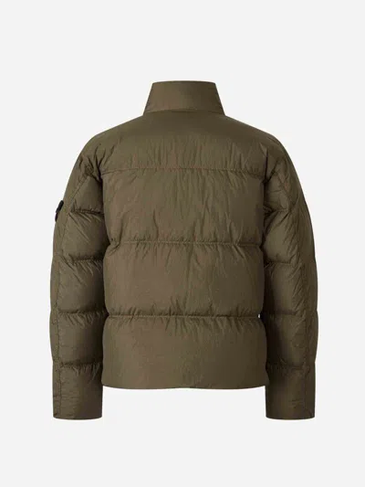 Stone Island Wind-resistant Padded Bomber Jacket In Green