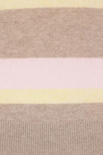 Guest In Residence Collegiate Stripe Polo Taupe Combo In Multi