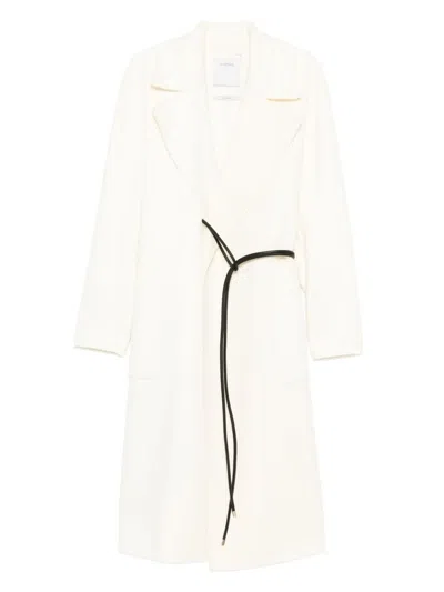 Sportmax Double-faced Robe Coat Clothing In White