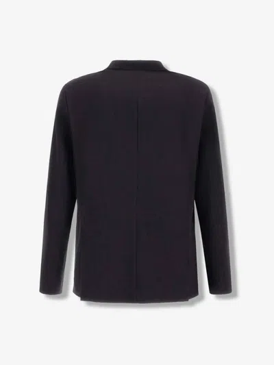 Herno Technical Stretch Seersucker Blazer In Blue
