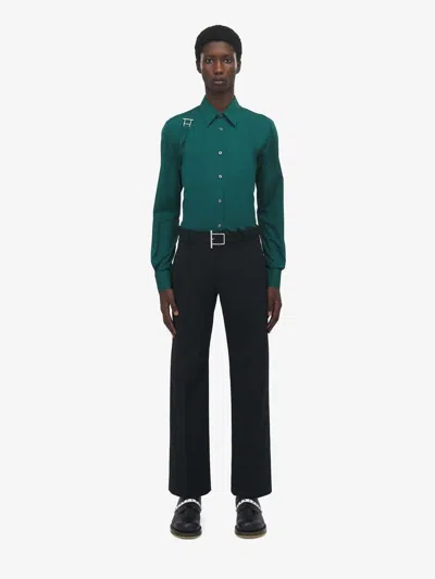 Alexander Mcqueen Men Bar Belttrousers In Black